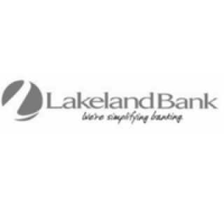 Lakeland Bank logo with a circular design on the left and the words “LakelandBank” and “we’re simplifying banking” written to the right.